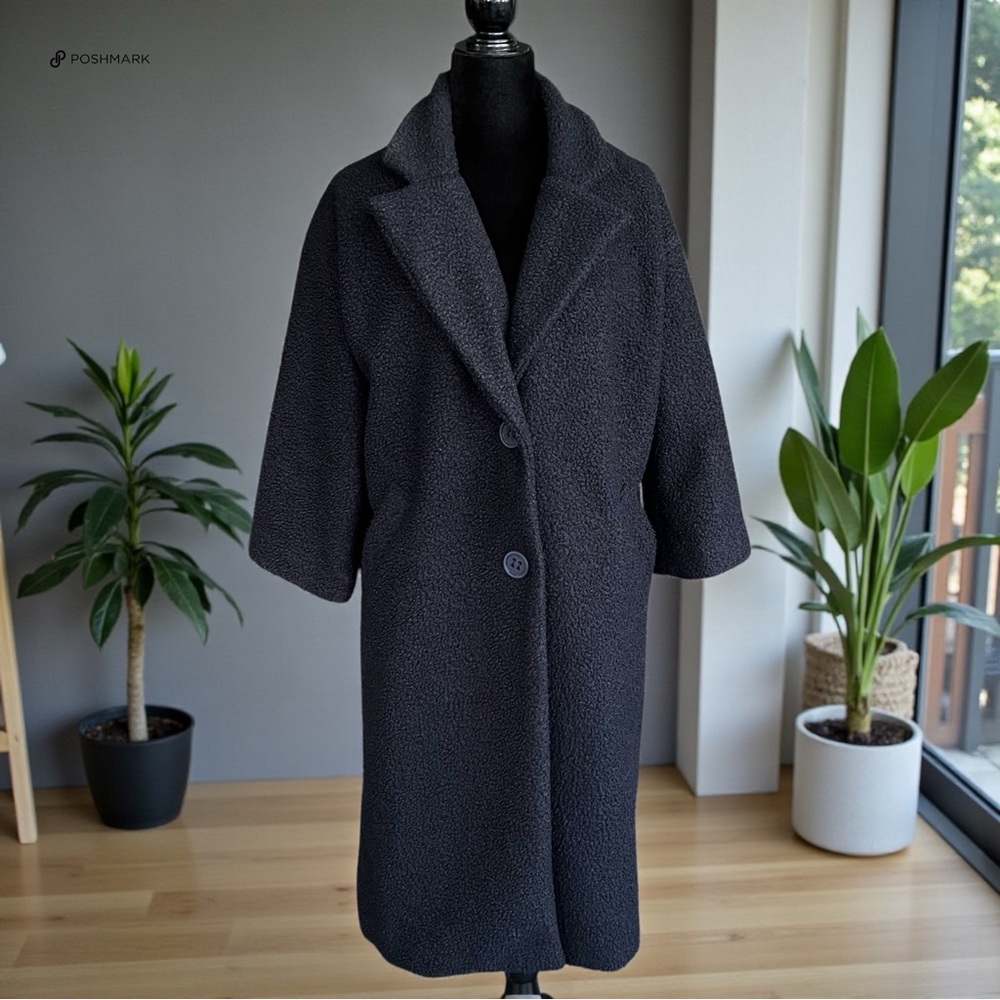 💖 Navy Italian Bouclé Coat by CHEPÈ 💖
